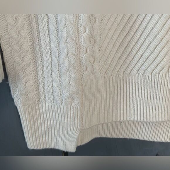 REISS NWT SWEATER MARTHA CABLE KNIT HIGH NECK JUMPER CREAM SIZE XS - Picture 12 of 14